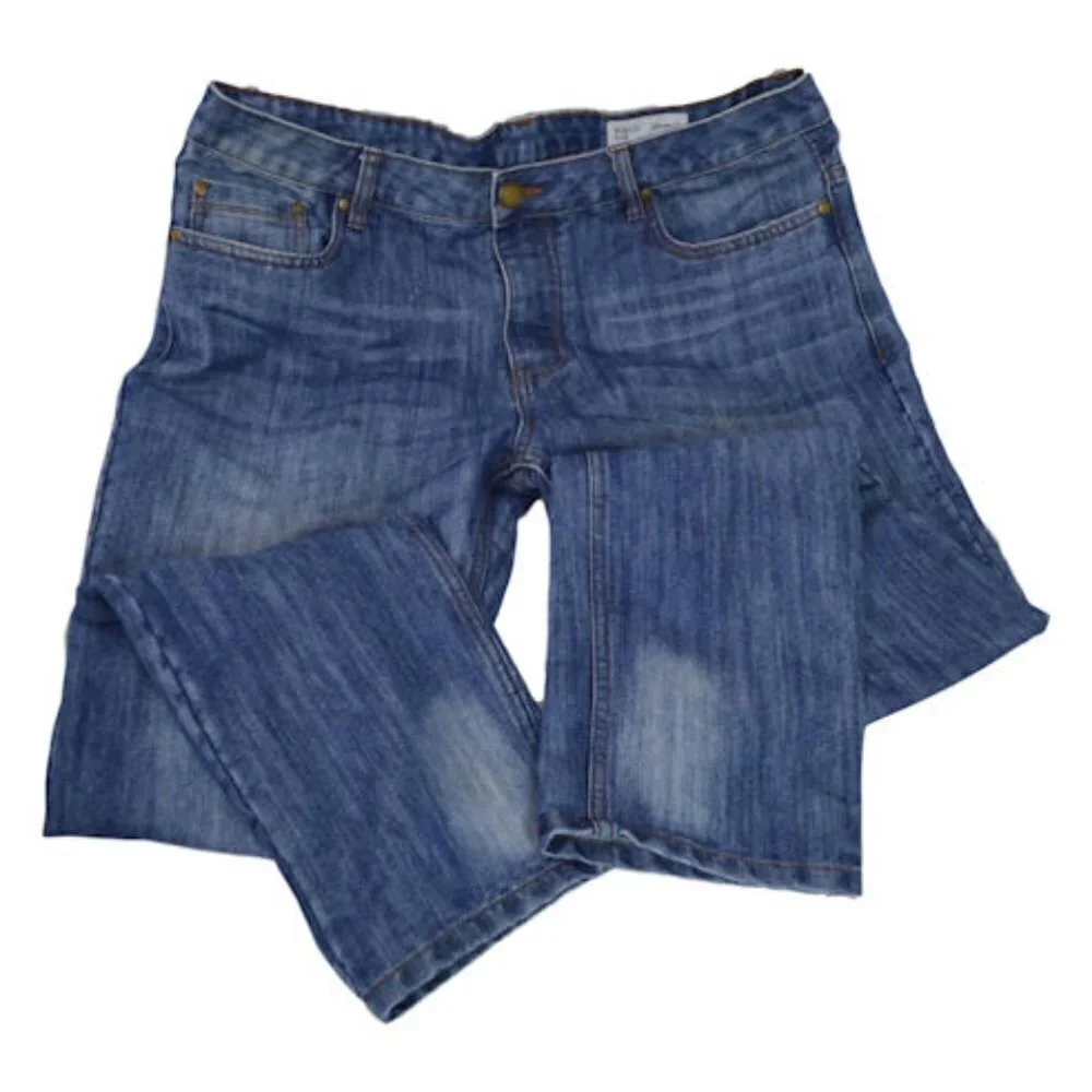 Mens Denim&Co Blue Jeans W36 / L32 Slim Flat